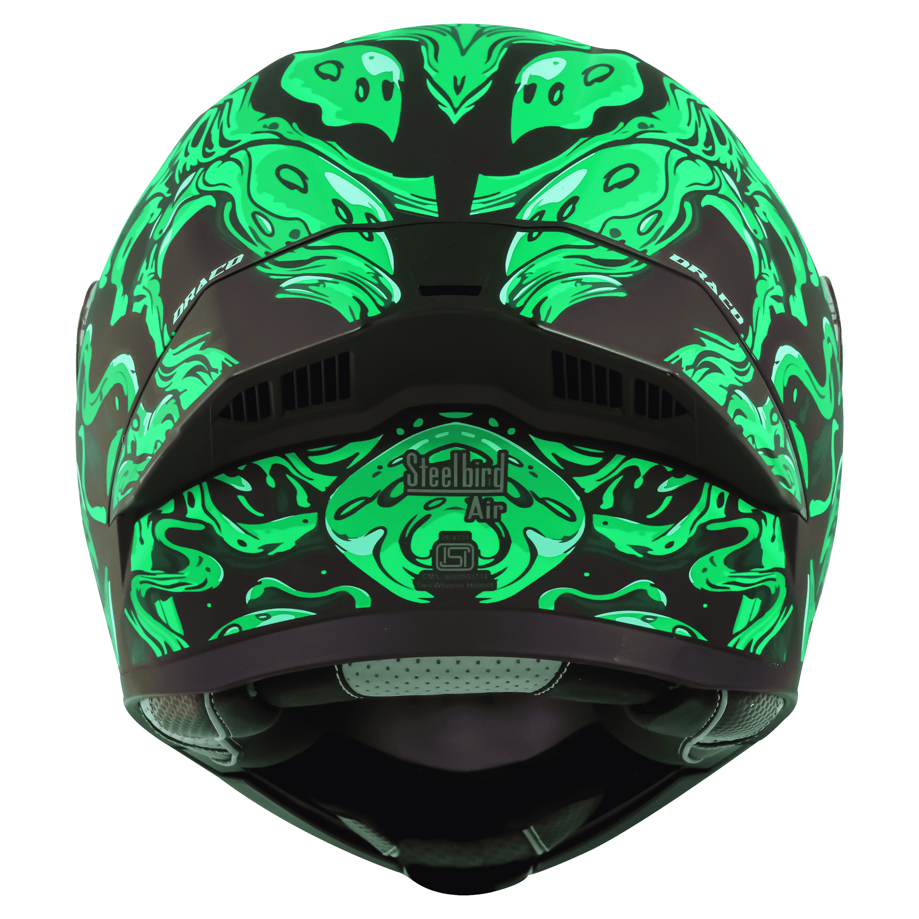 SBA-20 ISS DRACO GLOSSY BLACK WITH GREEN